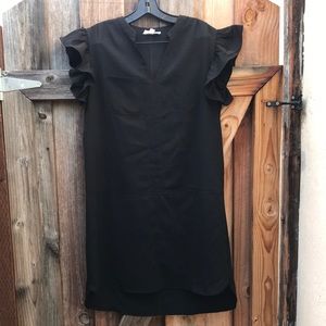 THML ruffle sleeve shirt dress - size small